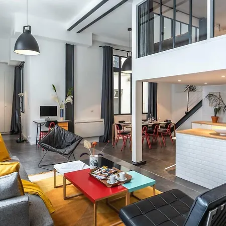 Outstanding Artist Loft - 6 Guests - Marais And Canal Apartment